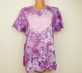 Dámské vínové tričko batika