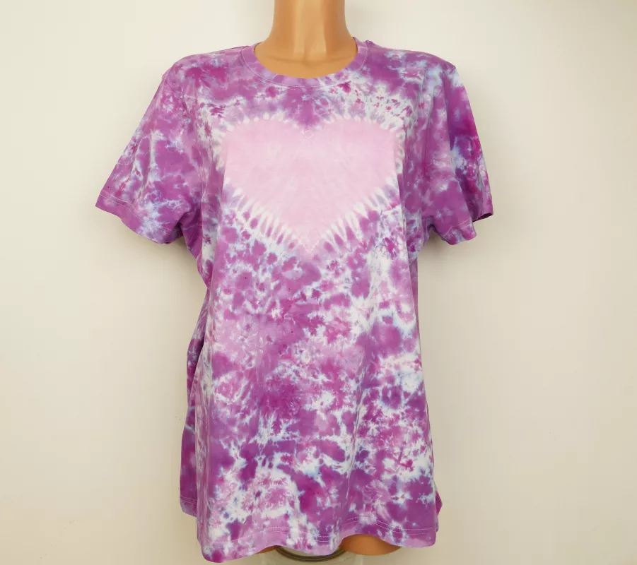 Dámské vínové tričko batika