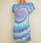 Blankytné šatičky batika