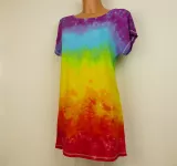 Duhové šaty batika