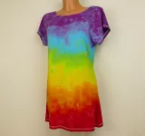 Dámské duhové šaty batika