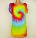 Dámské duhové tričko batika