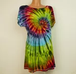 Dámské duhové šaty batika
