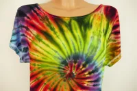 Dámské duhové šaty batika