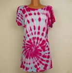 Batikované tričko šaty 