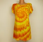 Žluté batikované šatičky 