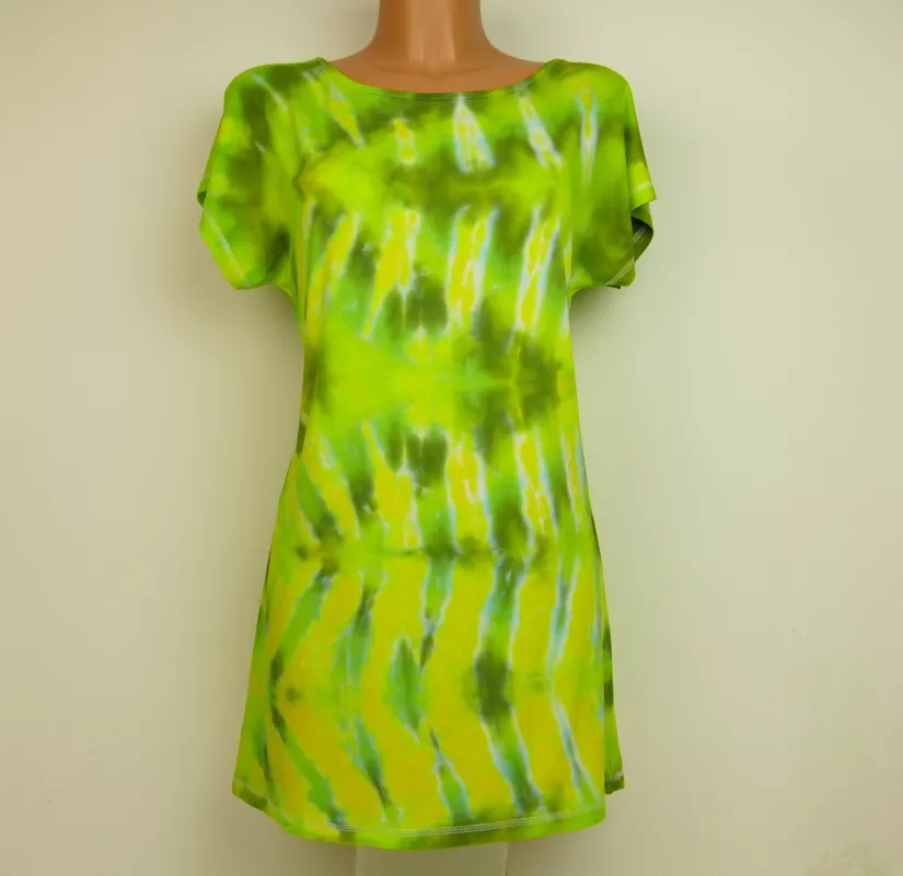 Zelené šaty batika