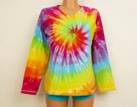 Dámské duhové tričko batika