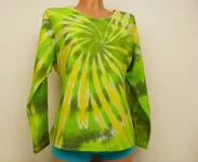 Dámské zelené tričko batika