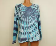 Tyrkysové tričko dlouhý rukáv