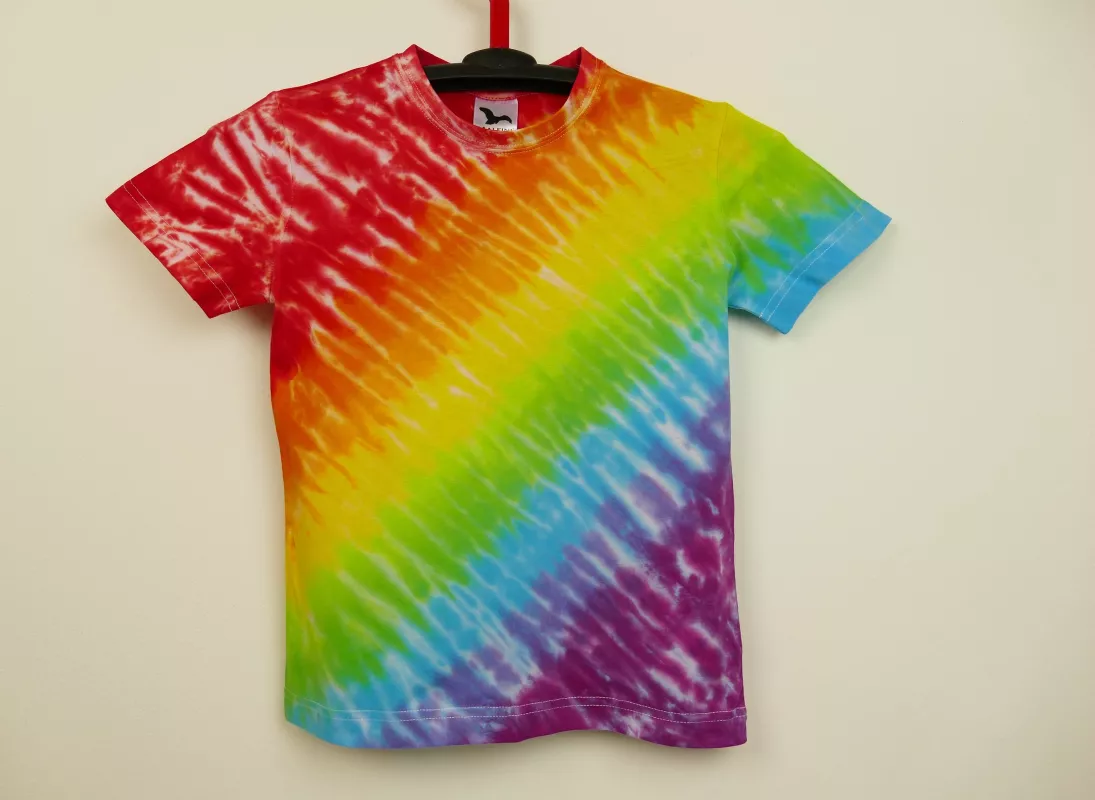 Dětské duhové tričko batika