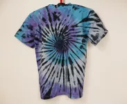 Pánské batikované tričko BLUE SPIDER, M Šťastní lidé-M Batikované modré tričko