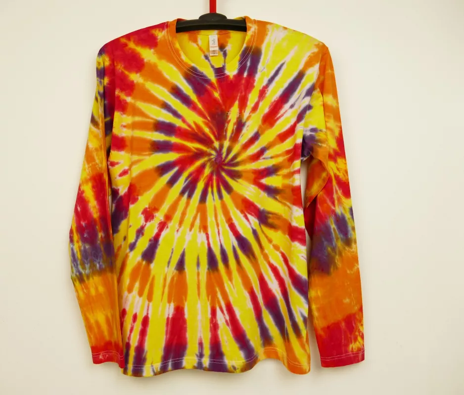 Batikované tričko Ohnivé