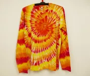 Ohnivé batikované tričko