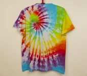 Pánské batikované tričko DUHOVÁ PALETA, XL Šťastní lidé-M Batikované duhové tričko