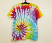 Batikované tričko Duhové