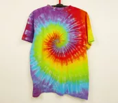 Pánské batikované tričko DUHOVÁ SPIRÁLA, 2XL Šťastní lidé-M Batikované tričko Duhová spirála