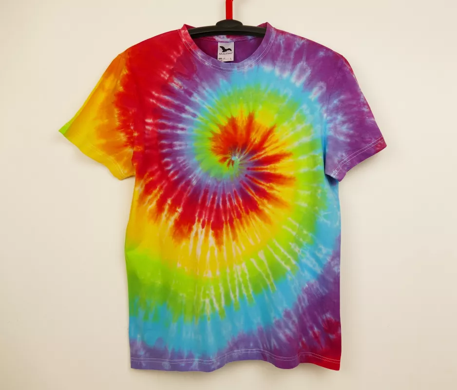 Duhové batikované tričko 