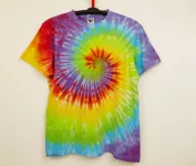 Duhové batikované tričko 