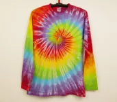 Batikované tričko Duhová spirála