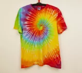 Batikované duhové tričko 
