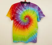 Batikované tričko duhové