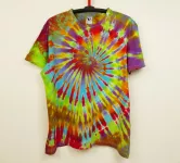 Pánské batikované tričko DUHOVÝ ŠAMAN, 2XL Šťastní lidé-M Batikované tričko Šaman