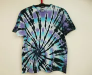 Modré pánské tričko batika