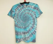 Modré batikované tričko 