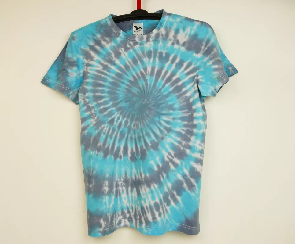 Modré batikované tričko 