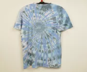 Pánské batikované tričko ŠEDÝ BLANKYT, XL Šťastní lidé-M Blankytné batikované tričko