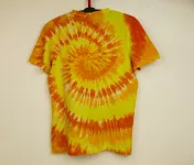 Pánské tričko batika žluté