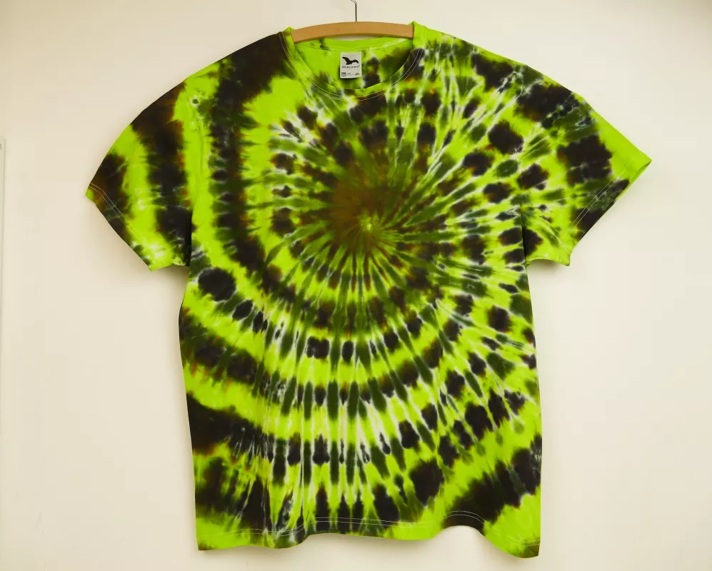 Zelená spirála batika