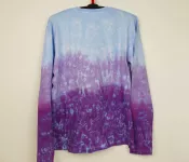 Fialové tričko dlouhý rukáv