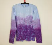 Fialové tričko dlouhý rukáv