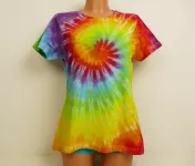 Dámské duhové tričko batika