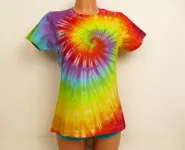 Dámské duhové tričko batika