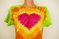 Dámské tričko srdíčko batika