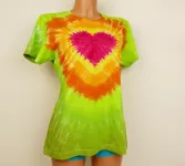 Dámské tričko srdíčko batika