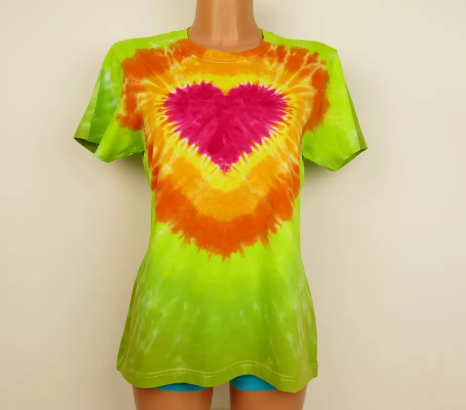 Dámské tričko srdíčko batika