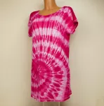 Růžové šatičky batika