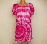 Růžové šatičky batika