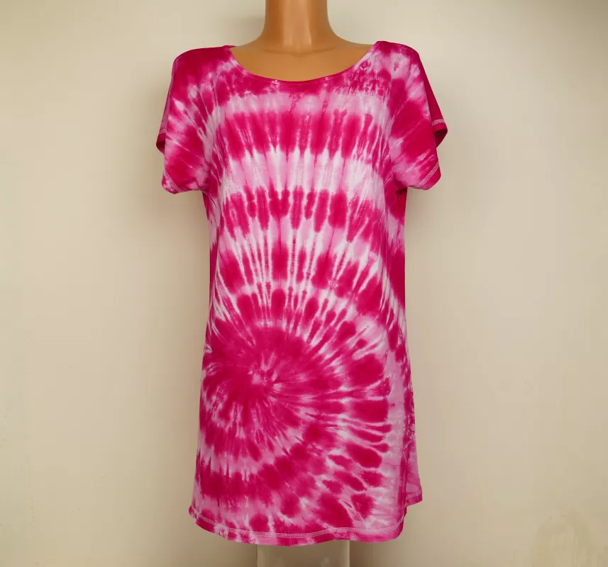 Růžové šatičky batika