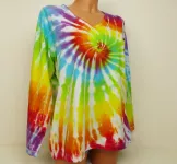 Dámské duhové tričko batika