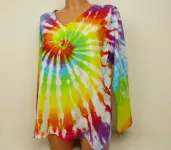 Dámské duhové tričko batika