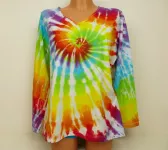 Dámské duhové tričko batika