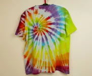 REZERVÉ! Pánské batikované tričko DUHOVÁ PALETA, 2XL Šťastní lidé-M Batikované tričko