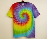 REZERVÉ! Pánské batikované tričko DUHOVÁ SPIRÁLA, 2XL