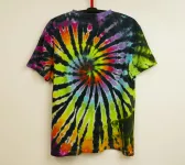 Batikované tričko duhové