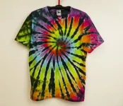 Batikované tričko duhové